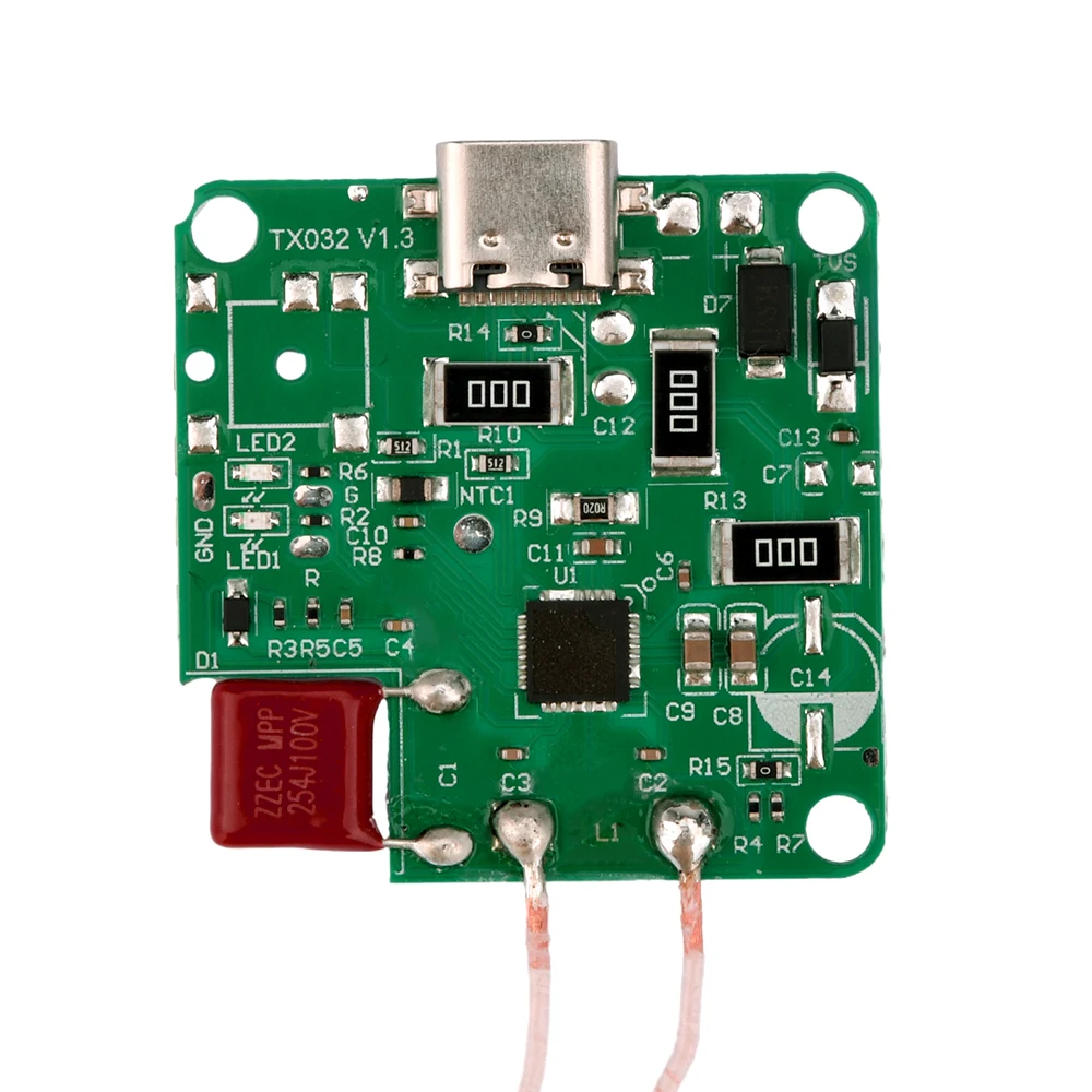 15W 12V High Power Type-C Wireless Charger Trasmettitore Modulo Circuito Standard QI Ricarica Veloce DIY per Cellulare