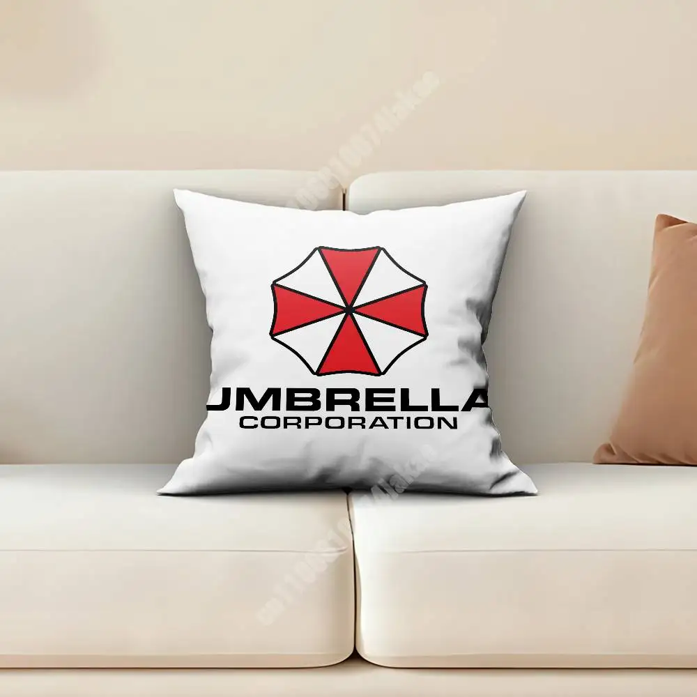 R-Resident Evil-S Umbrella Corporation Pillow Cover Sofa Couch Cushion Case Creative Workspace Accent Home Decor