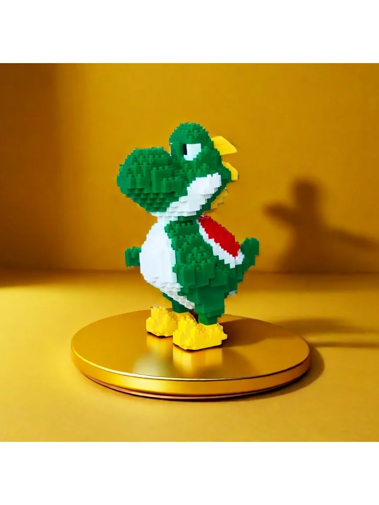 Ensemble de jouets de blocs de construction de dinosaures: vélociraptor vert et tyrannosaure, embarque sur les aventures préhistoriques : cadeau parfait