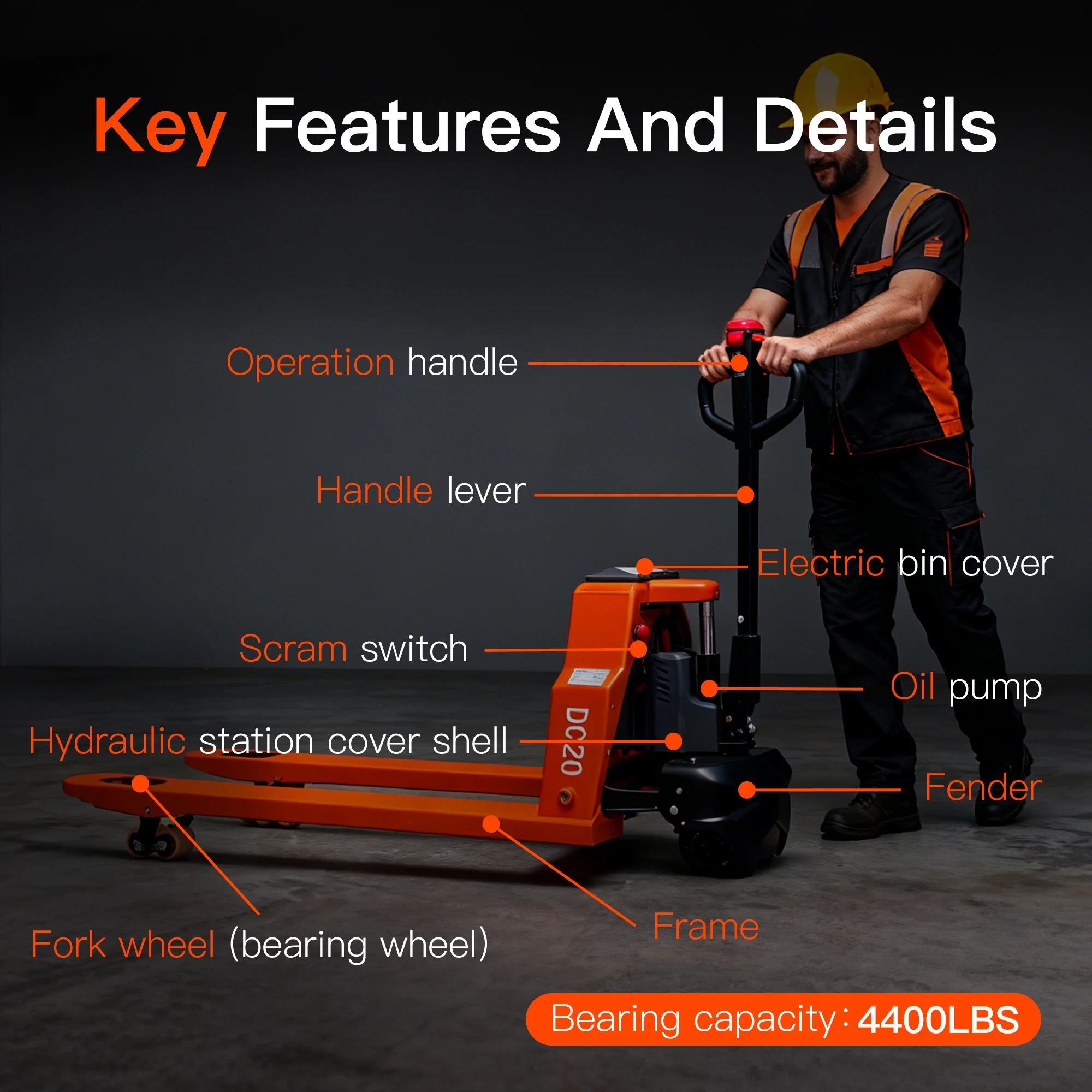 Transpalette électrique comple - Electric Pallet Jack avis et prix