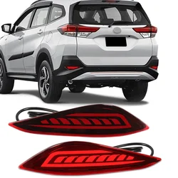 LED Rear Bumper Reflector Light For Toyota Rush 2018 2019 2020 2021 2022 2023 2024 Car Running Brake Dynamic Turn Signal 12V