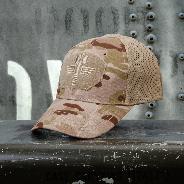 Multicam Camouflage Tactical Baseball Cap  Combat Mesh  Snapback Hat Camo Outdoor Sport Hiking Hunting Caps