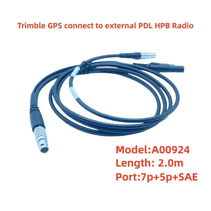 

Trimble GNSS GPS RTK Кабель питания данных от 5 контактов до 7 контактов SAE/M 2,0 м НОВЫЙ PN/A00924