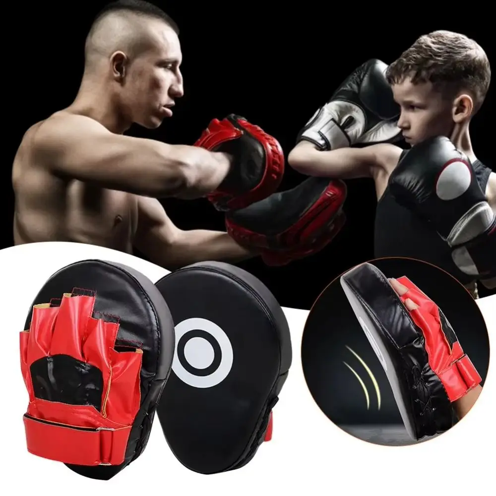 New PU Leather Kick Boxing Gloves Pad Karate Muay for Adults Kids MMA Punch Target Bag Thai Free Fight Sanda Training Equipment