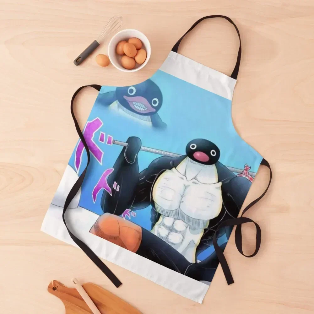 

buff pingu Apron Women Kitchen'S christmas 2025 professional kitchen Kitchen Items Apron