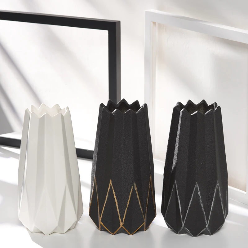 

Ceramic vase - Luxury white Nordic minimalist flower vase - Air-dried flower vase for water culture - Home decorative item
