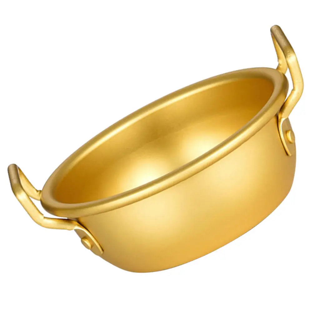 Aluminium-Reisschüssel, tragbare Mehrzweck-Küchenrührschüssel, glatter Rand, Metallbehälter für Lebensmittel, Suppe, Salat, Nudeln