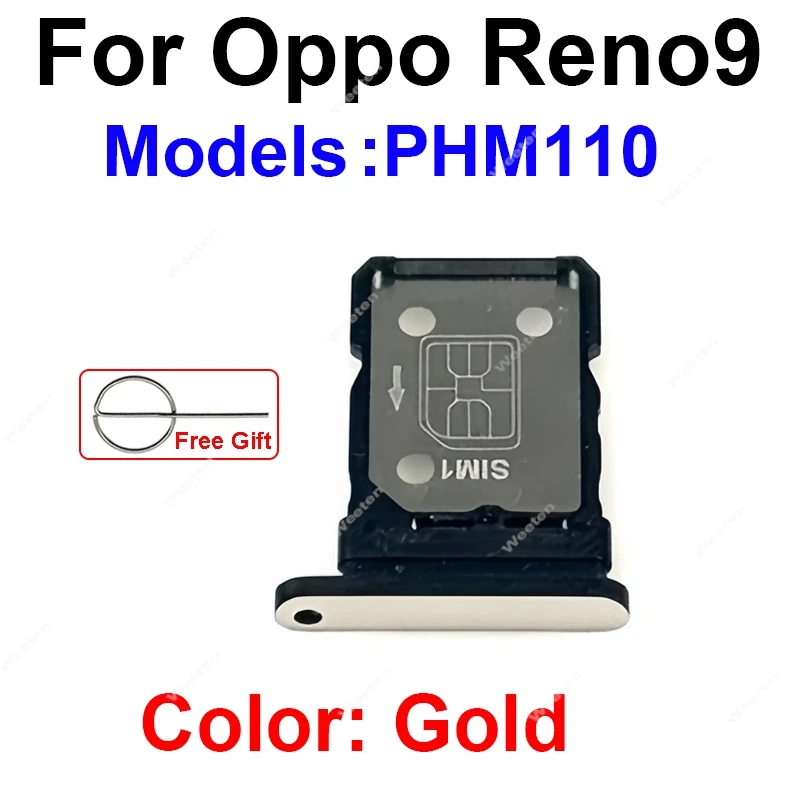 For OPPO Reno 10 10 Pro 10 Pro+ Plus 5G SIM Card Tray SIM Card Reader Holder SIM Slot Socket Parts image 3