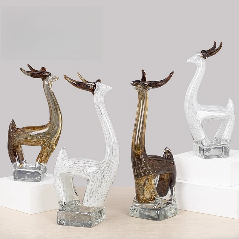 

Light luxury high-end creative deer ornament living room porch TV cabinet wine cabinet Internet celebrity modern simple home sof