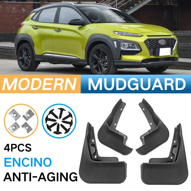 Für Hyundai Kona 2018 2019 2020 2021 2022 Kotflügel Kotflügel Schmutzfänger Schutz Spritzschutz Kotflügel Autozubehör