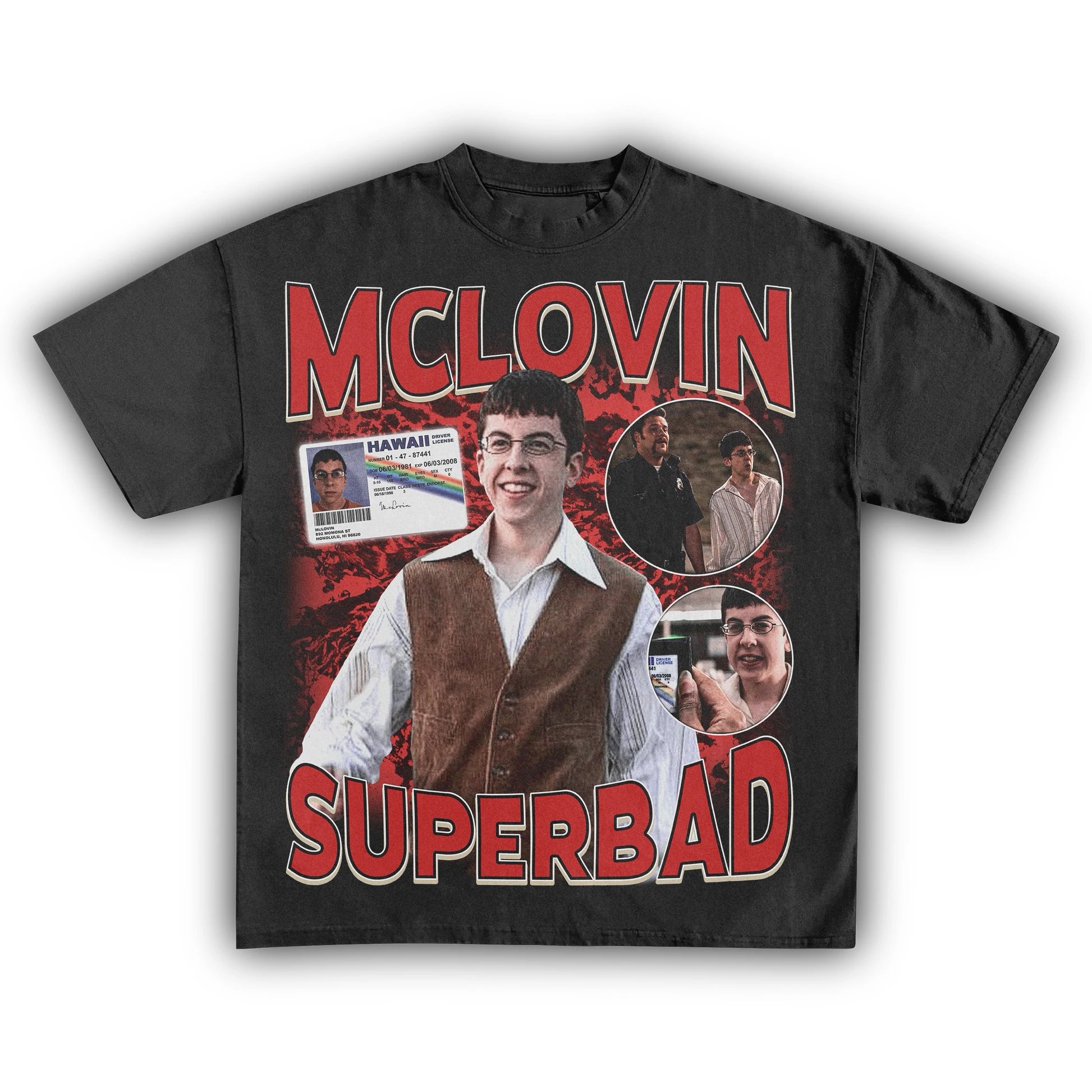 Mclovin Superded الرجال النساء القطن تي شيرت الصيف الرجال Harajuku قصيرة الأكمام مضحك هدية عيد ميلاد للرجل امرأة طباعة الفن تيز الأعلى #6