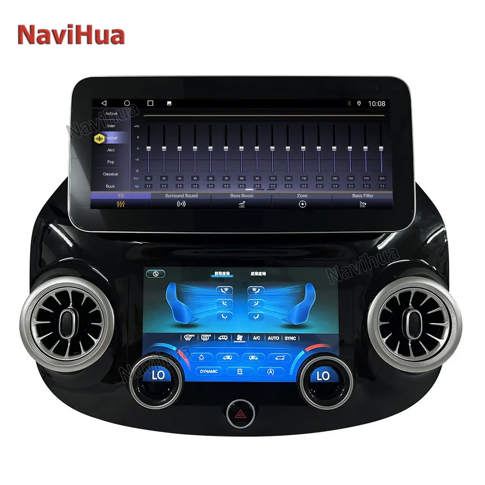 12.3 Inch Android 10 Best Quality Radio Auto Stereo Multimedia Screen for Mercedes Benz Vito W447 Climate Control