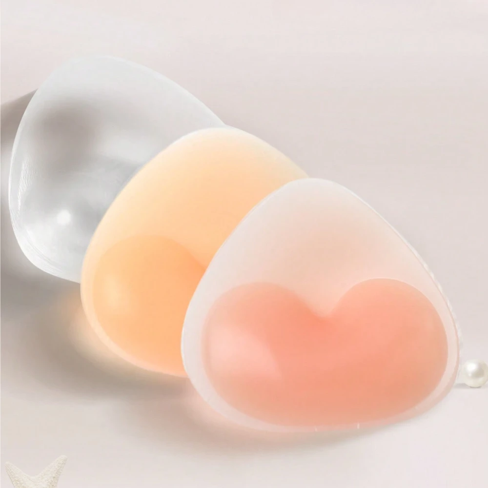 Silicone Bra Inserts, Triangle Shape Push Up Pads Waterproof for Swimsuit & Bikini, All-Day Comfort 1 Pair view 6