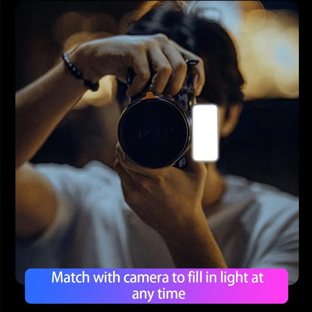 Mini Magnetic Fill Light 3-color For Outdoor Live Broadcast, Mobile Phone Photography Multi-function Portable Pocket Light