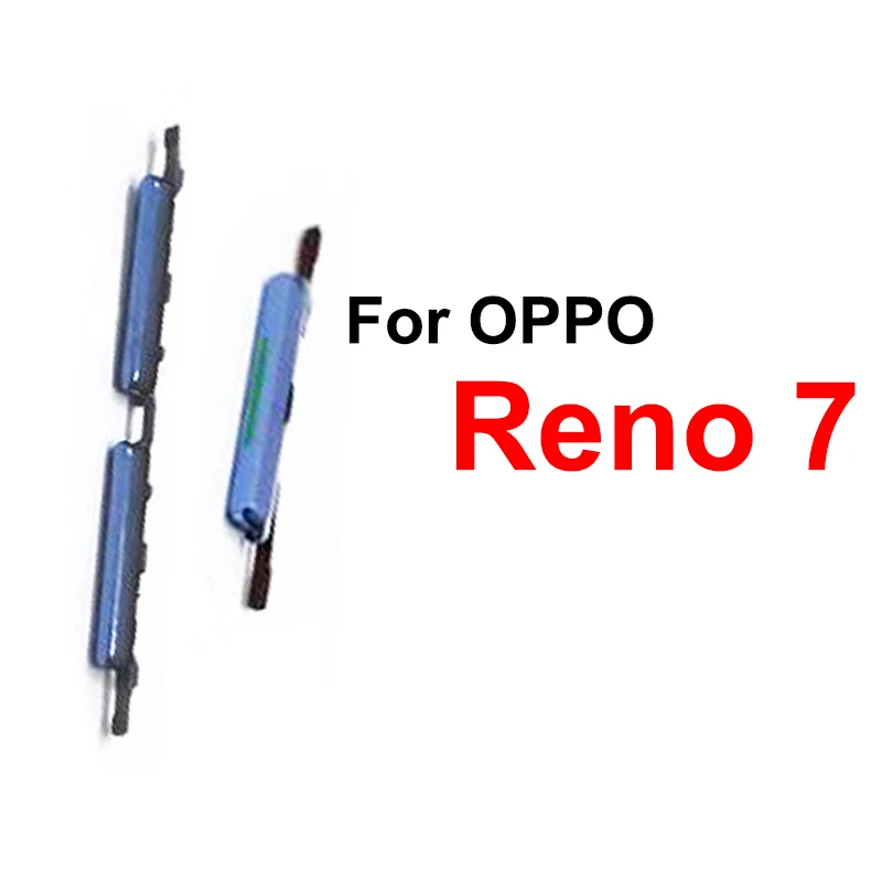 Botones de Encendido/Apagado y Volumen para OPPO Reno 7 Reno7 4G 5G, Botones Laterales de Aumento/Disminución de Volumen, Cable Flexible de Repuesto