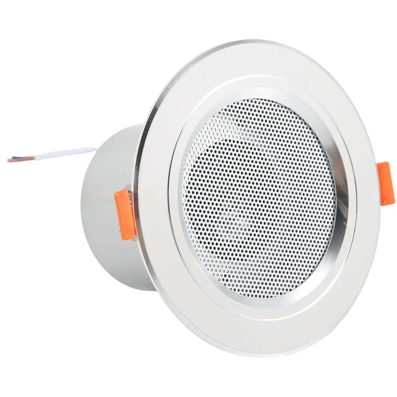 A25P 8Ohm 10W Bathroom Ceiling Speaker Aluminum Can Fashion In-Ceiling Speaker Background Music System