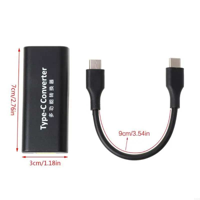 Y88B 1.1M USB Tipe C OTG Kabel Konversi Pengisian Cepat Konversi Data Kabel Kabel Kabel untuk Perangkat Elektronik USB C