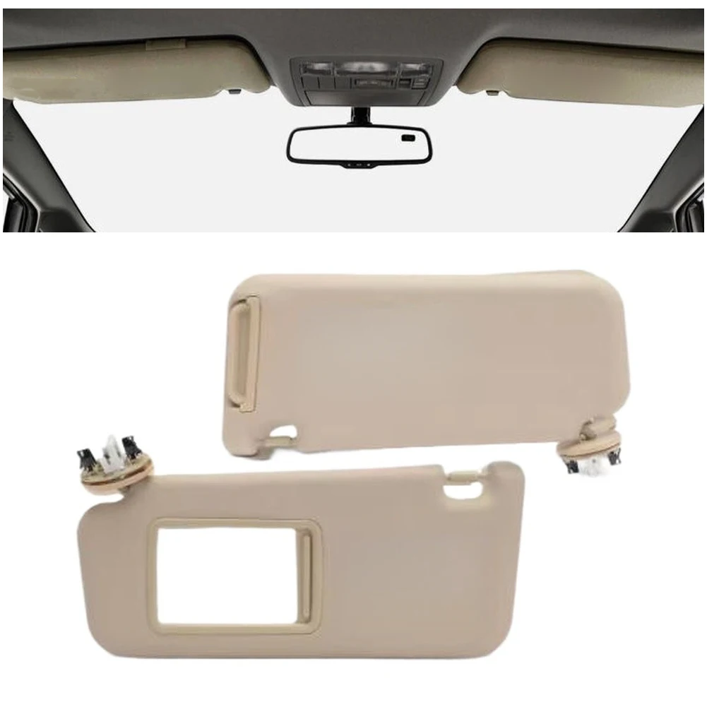 Glass Sun Visor Set 74320-42501-A1 74310-42451-A1 For Toyota RAV4 XA30 2006-12 Left Right Roof Shade Panel Replacement Kit Car