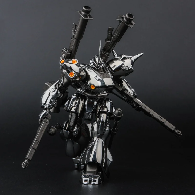 

Anime figurine electroplated silver Beijing Baofan HG UC 1/144 ornament assembly model computer desktop decoration male gift