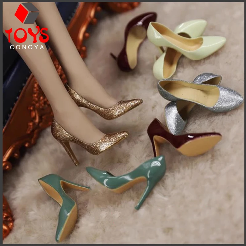 

Feeltoys FT018 1/6 Scale Fashion OL Candy Color High Heels Shoes Model Fit 12'' Female Soldier Action Figure Body Dolls
