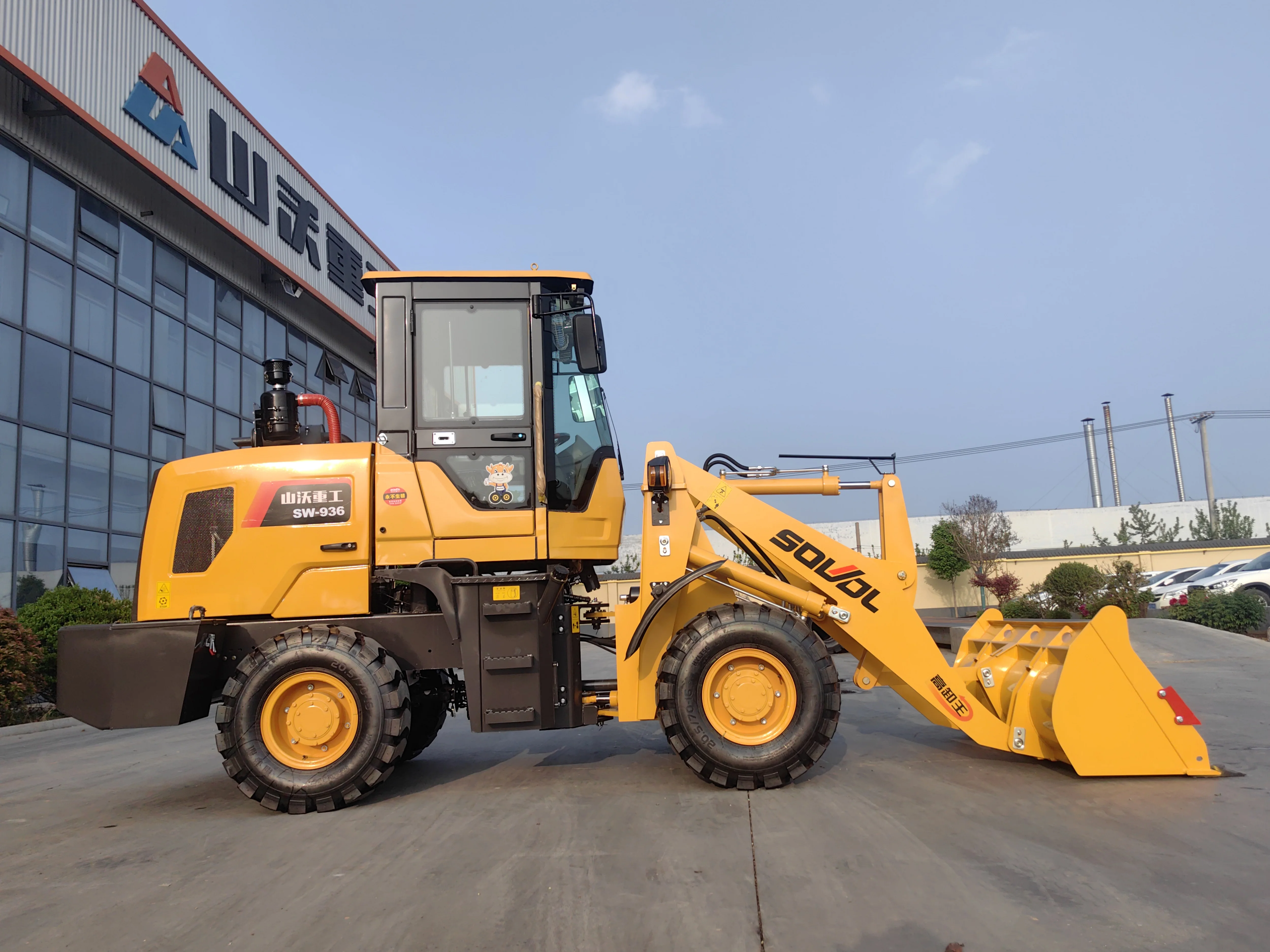 SOVOL  Mini Compact 1.5ton Wheel Loader with yunnei quanchai  Engine and axle 1-Year Warranty ZL915 Front end Loader