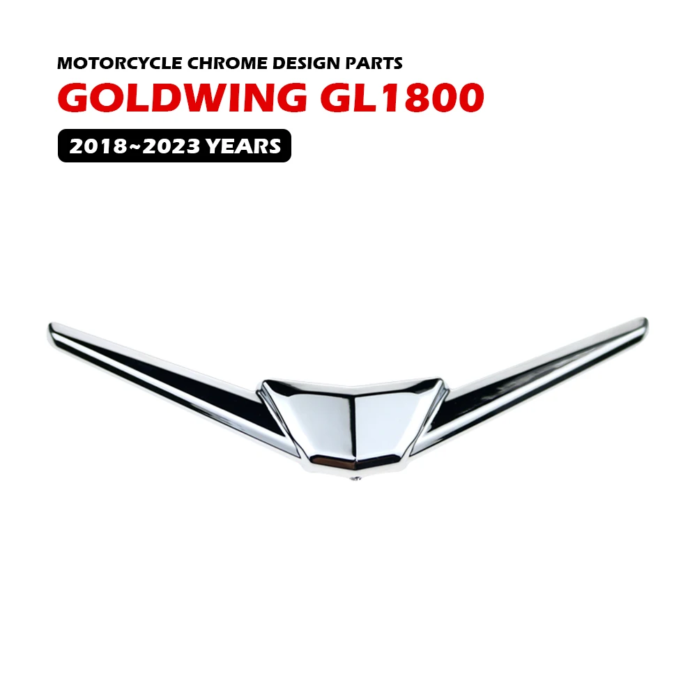 Наконечник передней насадки пескоструйной доски GOLD WING GL1800 для мотоцикла HONDA 2018 ~ 2023, Универсальный хромированный дизайн, аксессуары, запчасти