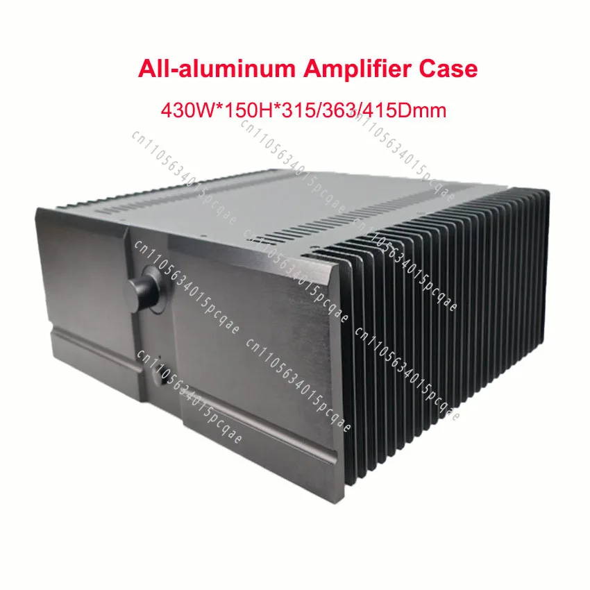 All Aluminum Power Amplifier Enclosure Case 430*150*315/363/415mm Class A Amplifier Chassis Diy Audio Accessories