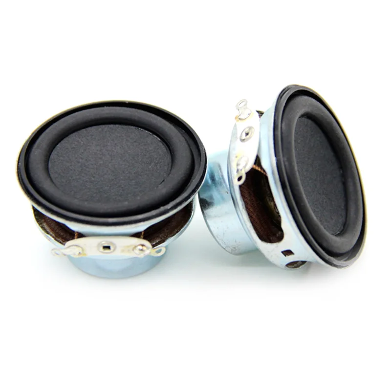ABAN 2Pcs Audio Speaker 4Ω 6W 40mm 1.5 Inch Bass Multimedia Speaker Loudspeaker DIY Sound Mini Speaker for Home Theater