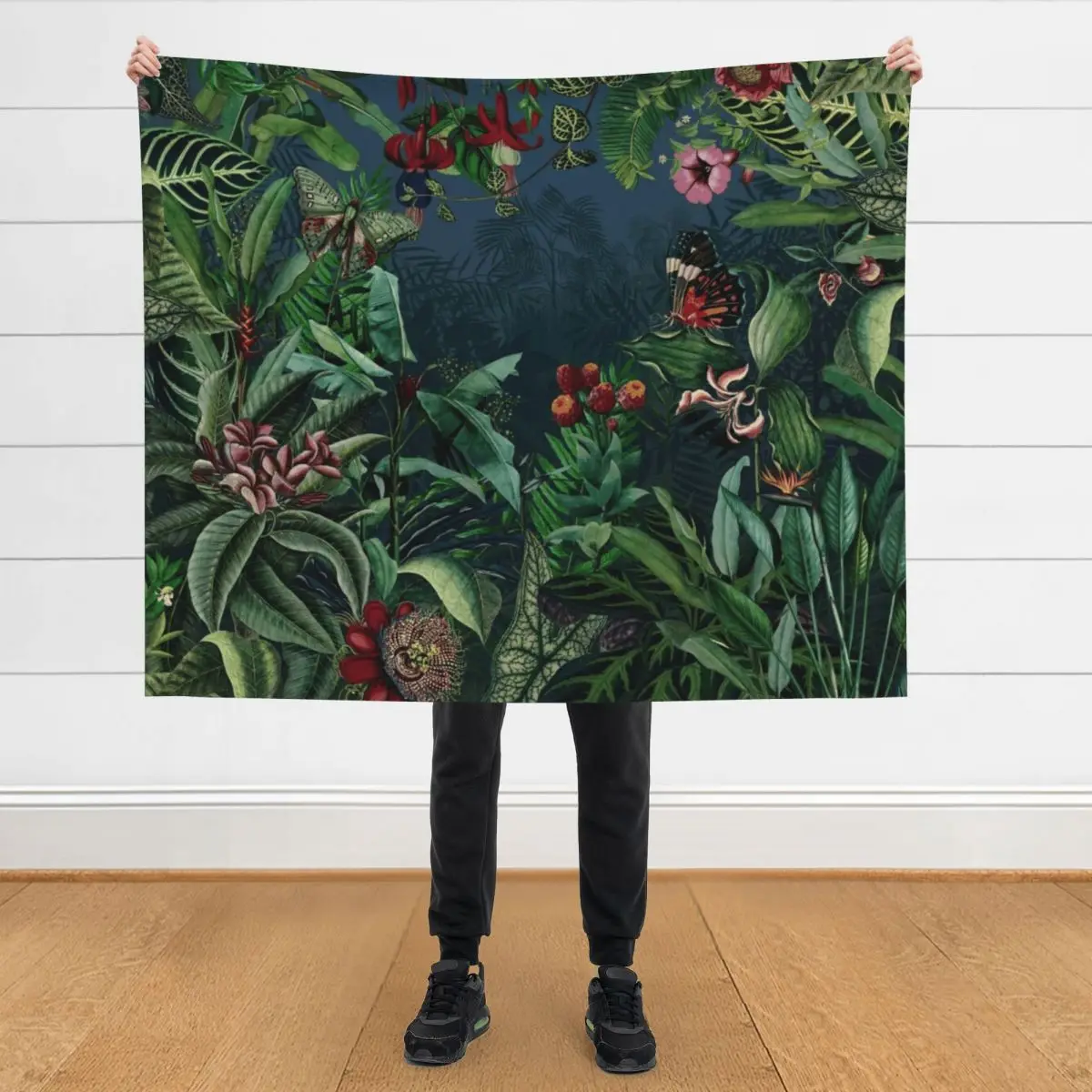 

Midnight Rainforest I Throw Blanket Soft Big Sofas anime Sofa Blankets