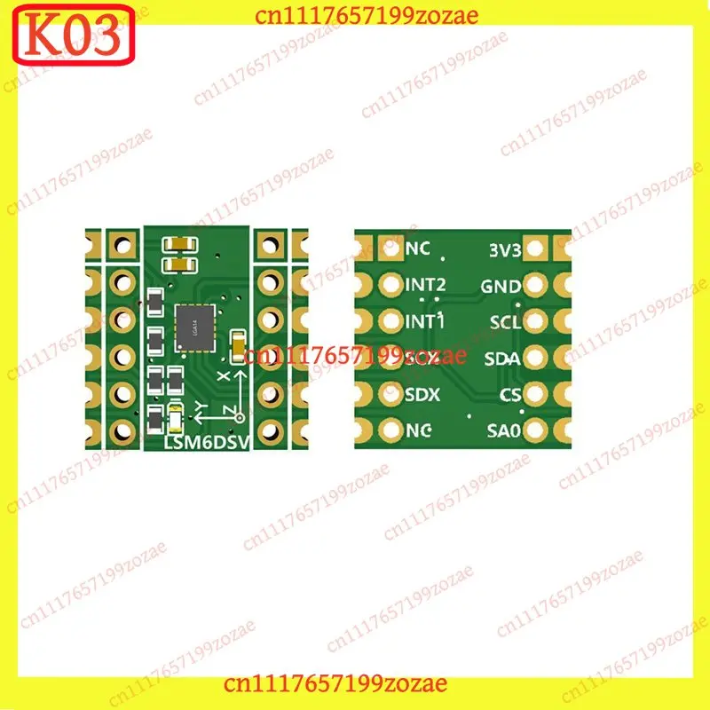 LK k3 LSM6DSV 6-Axis IMU Module, Low Power Accelerometer & Gyroscope for SlimeVR & Motion Tracking