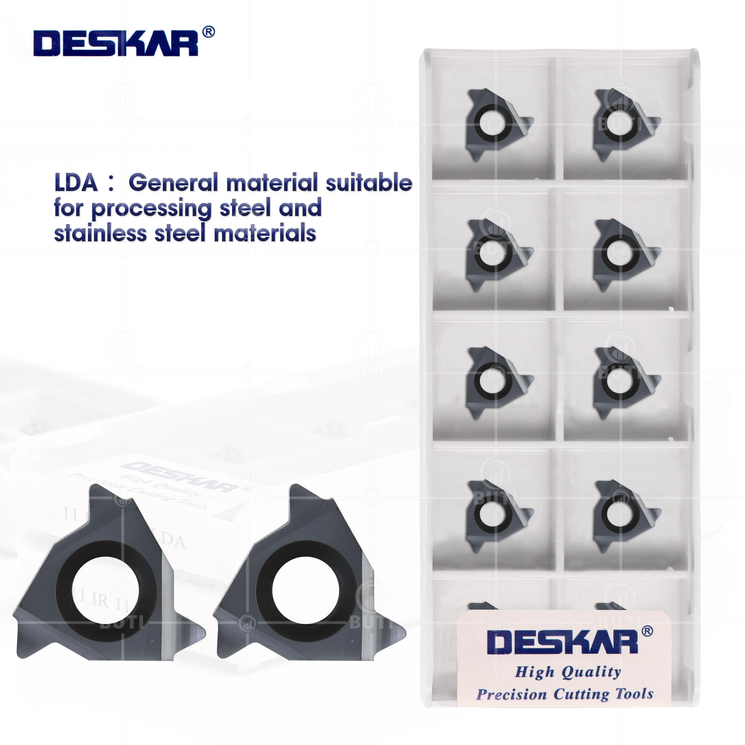 

DESKAR 100% Original 11ER 11IR 11W 14W 16W 19W NPT BSPT LDC LDA Carbide Inserts Threading Tools CNC Lathe Cutter Turning Blades