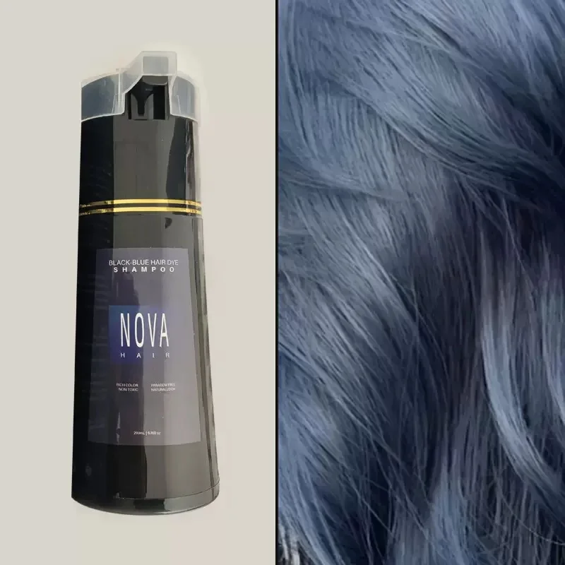 Nova Haarverven 3-in-1 Haarverzorging Shampoo Natuurlijk Snel Wit Haar Geverfd Zwart Haarverf Blijvend Gemak Mannen Vrouwen Haarverzorging