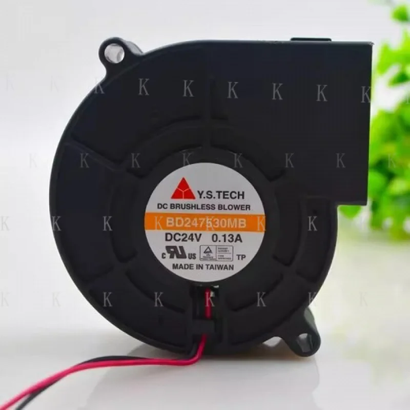 

C 1PCS FOR BD247530MB 7530 DC24V 0.13A 7.5CM 2-Wire Silent Cooling Fan