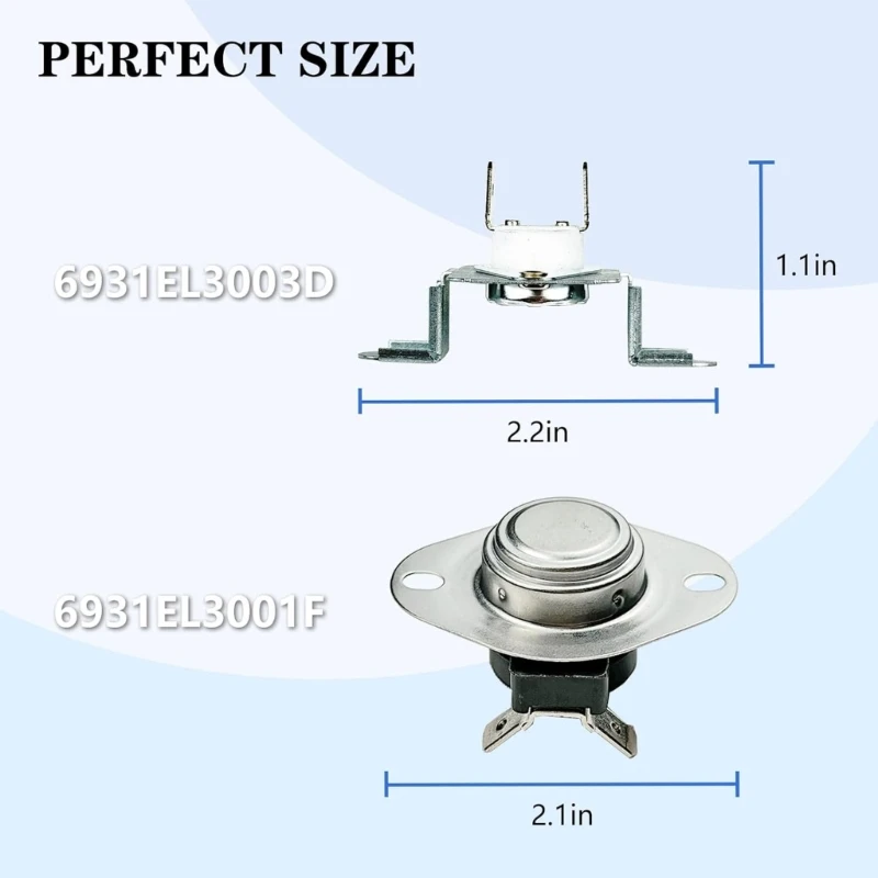   Metal Laundry Temperature Control Replacement Set Works With Different Laundry Machine Models Such As DLE2101W DLE3733D/S