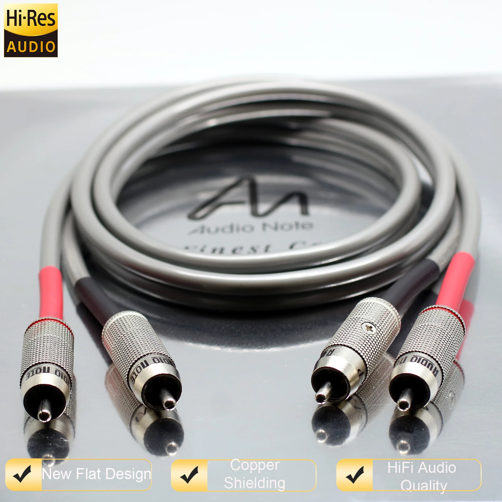

Audio Note AN-Vx Audio Cables Solid Silver 99.99% RCA Interconnects Hi-End Extend Audio Single Cable