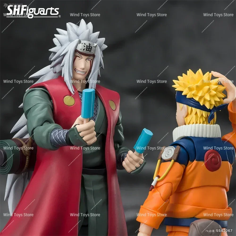 BANDAI ORIGINELE S.H.FIGUARTS 2023 EXCLUSIVE EDITION PVC Action Figure Naruto Uchiha Jiraiya Speelgoed in doos
