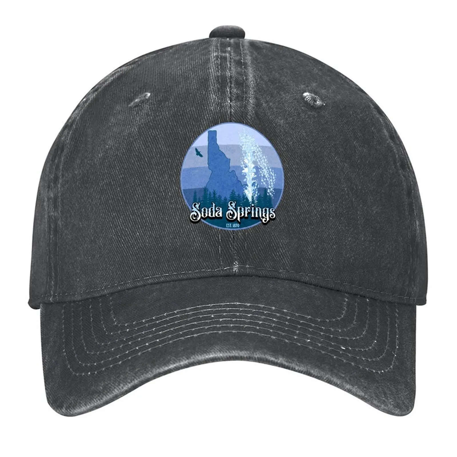 

Soda Springs, Idaho Baseball Cap luxury caps Ball Cap hats on offer Sunscreen Woman Hats Men's