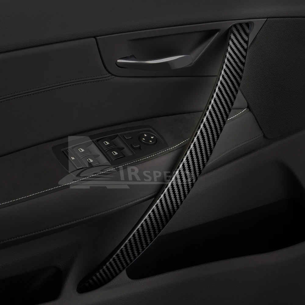 

4 шт., набор накладок на дверную ручку автомобиля, настоящая 3D наклейка из углеродного волокна для BMW X3 E83 2004-2010, комплект обновления салона LHD RHD