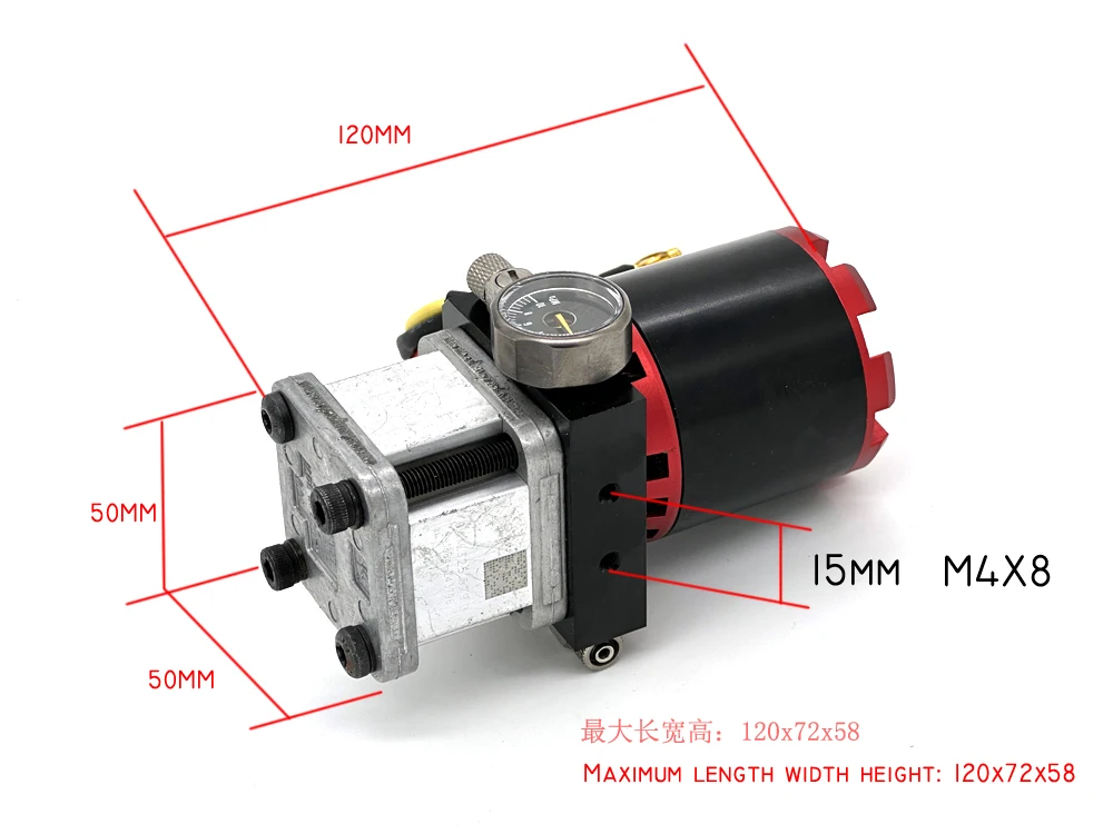 Włoska pompa do ciężarówki hydraulicznej RC, koparki, ładowarki, wywrotki, modelu samochodu