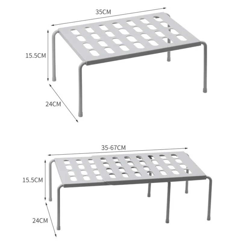 Household Kitchen and Living Room Shelf, Shoe Organizer, Extendable Multi-Purpose Rack