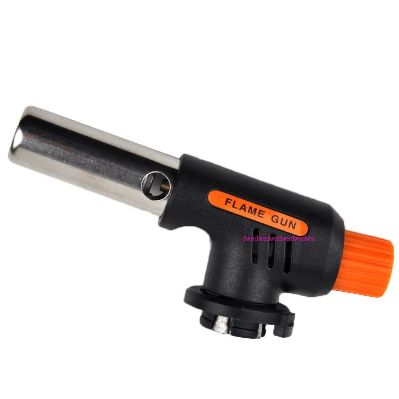

Outdoor cassette flamethrower Welding torch BBQ point Charcoal burnt pig hair spray gun head Kitchen igniter Baking spray gun