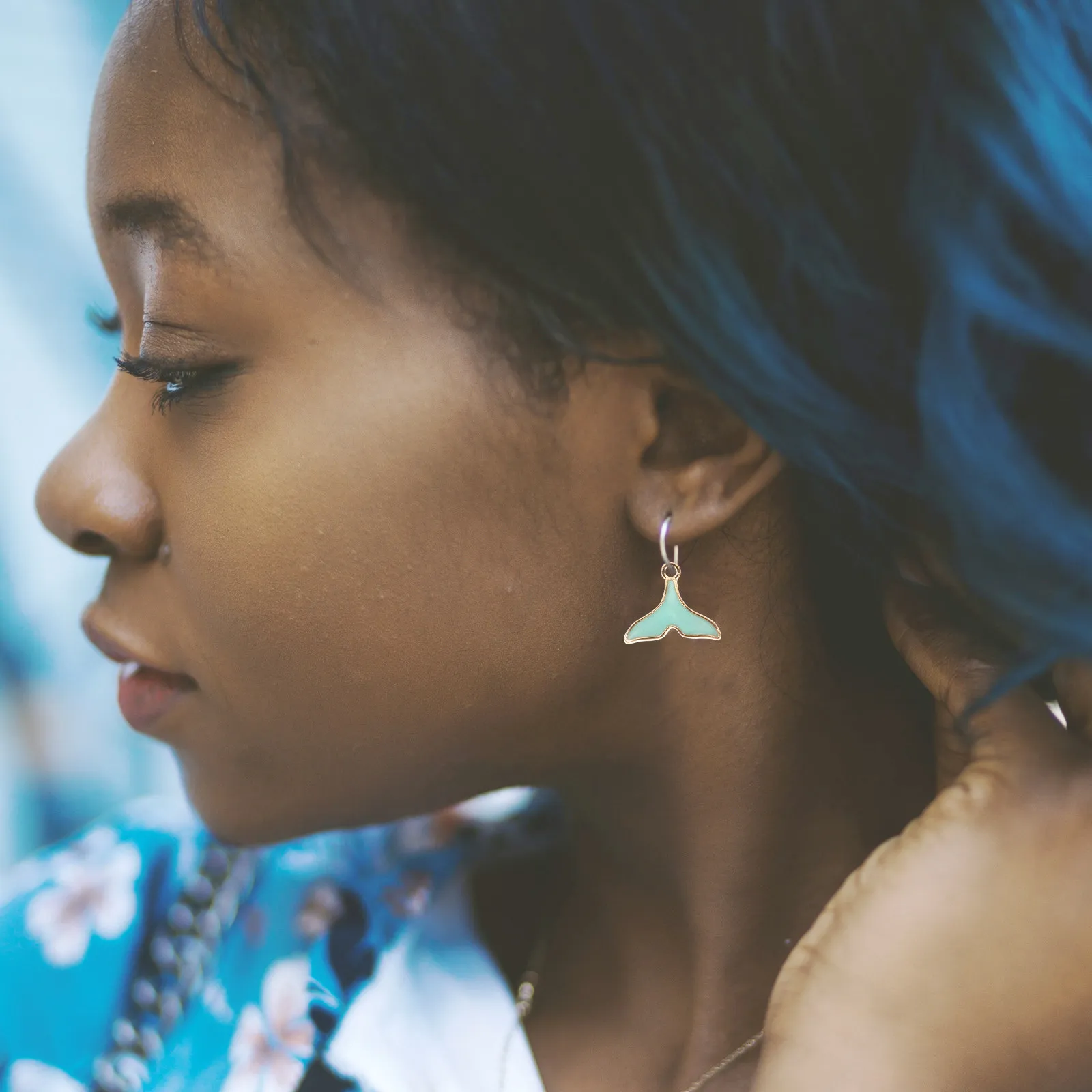 

50Pcs Fish Tail Charms Alloy Pendant DIY Jewelry Accessories Necklace Earrings Bracelets Making Supplies Handmade Craft Findings