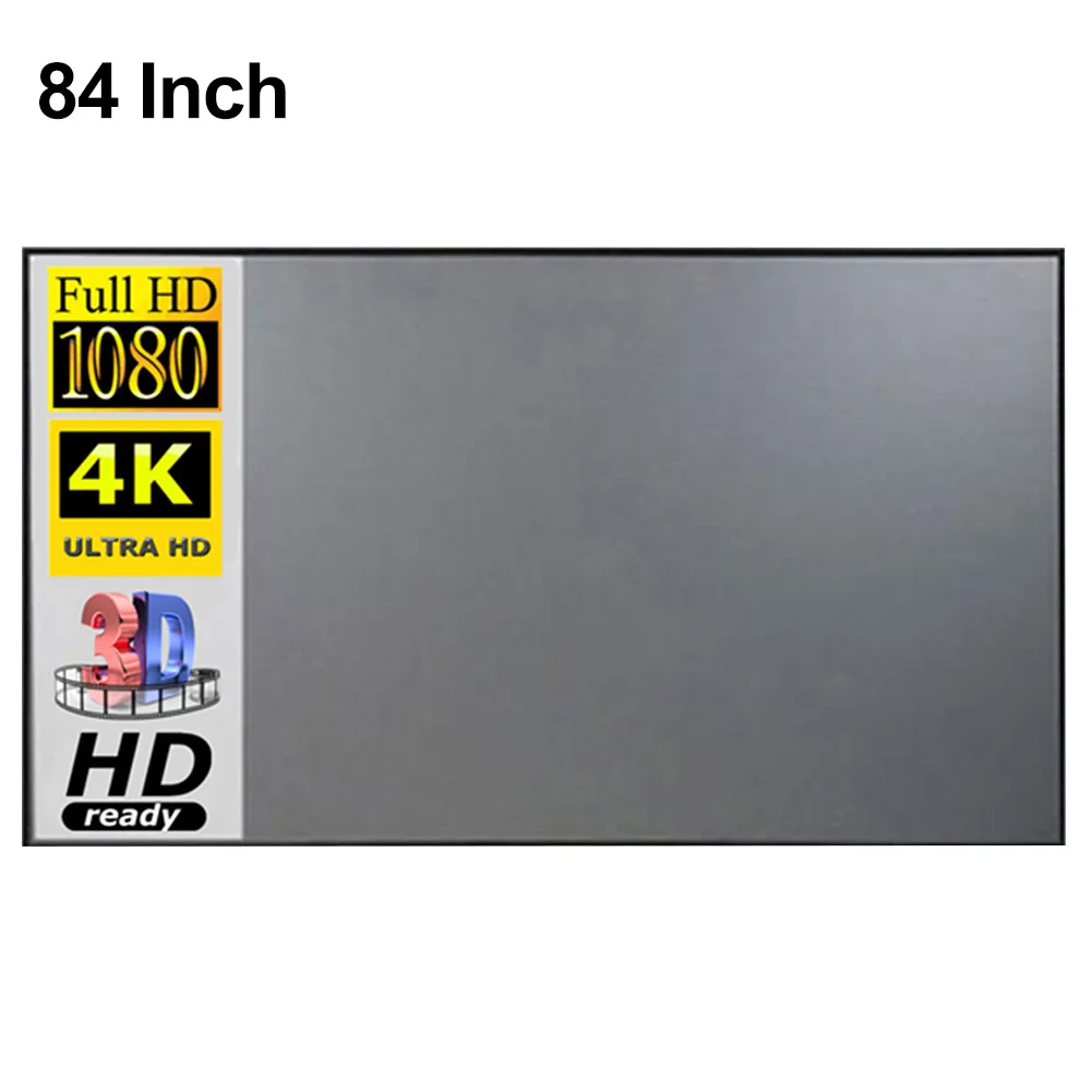 16:9 HD Anti-Falten tragbare faltbare Wand Indoor Outdoor einfach zu installieren Zubehör Projektions wand klare Bild Filme