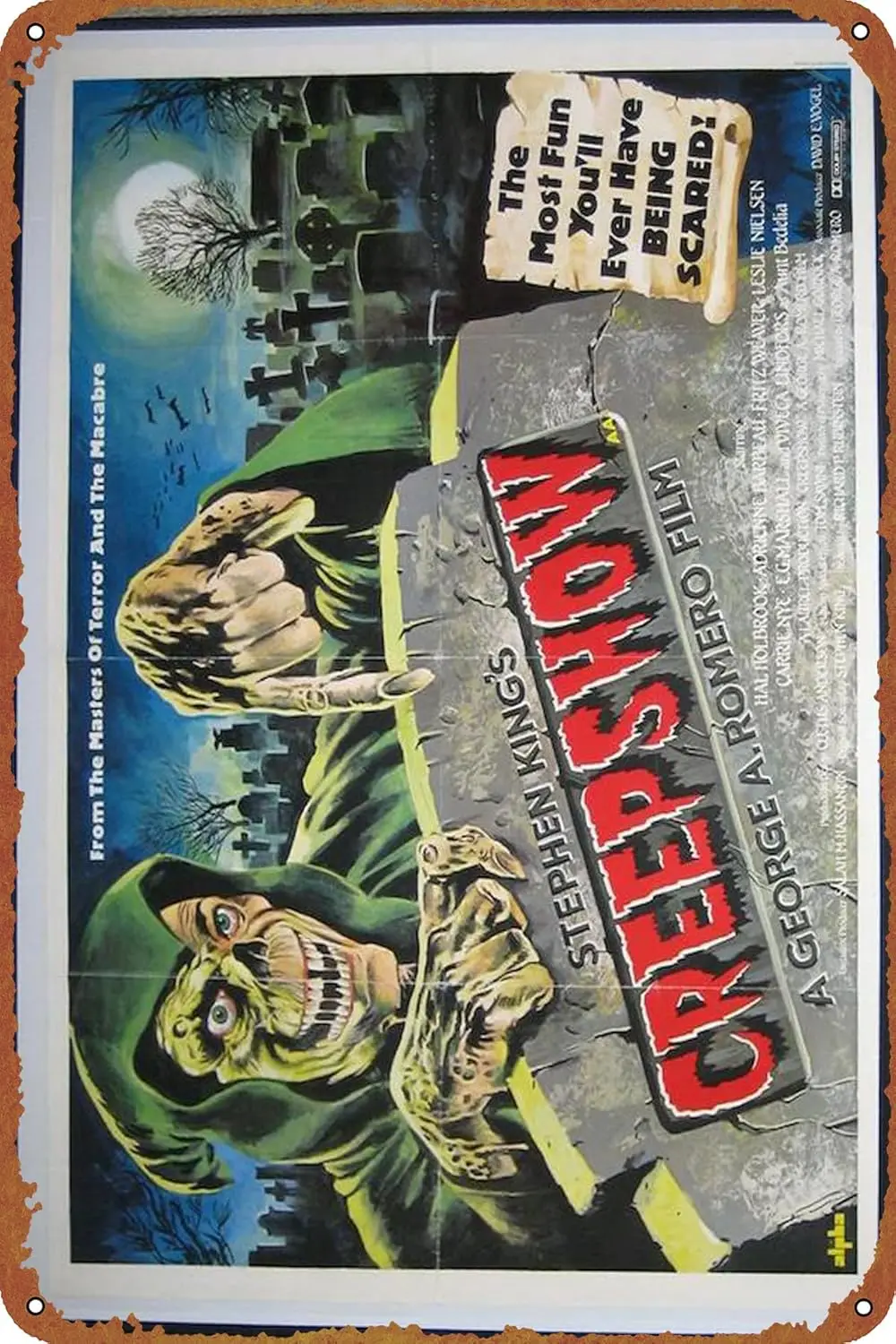 Creepshow posters Metal Sign Tin Metal Retro Wall Decor for Home,Street,Gate,Bars,Club