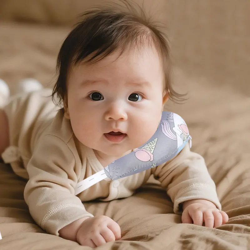 Torticollis-Korrekturkissen für Kleinkinder, Halbmondkissen für Kinder mit Torticollis oder Kopf-Neigung, Nackenstützkissen – Detail 2