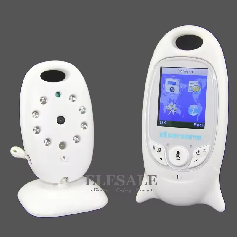 New Infant 2.4GHZ Wireless Digital Video Baby Monitor With 2-Way Intercom Night Vision Temperature Display Radio Nanny