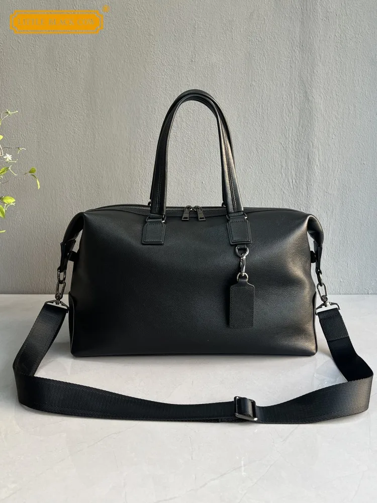 Business Work Large Capacity Travel Bag Unisex Casual Totes Handbag Office Ladies Cowhide Genuine Leather Crossbody Shoulder Bag