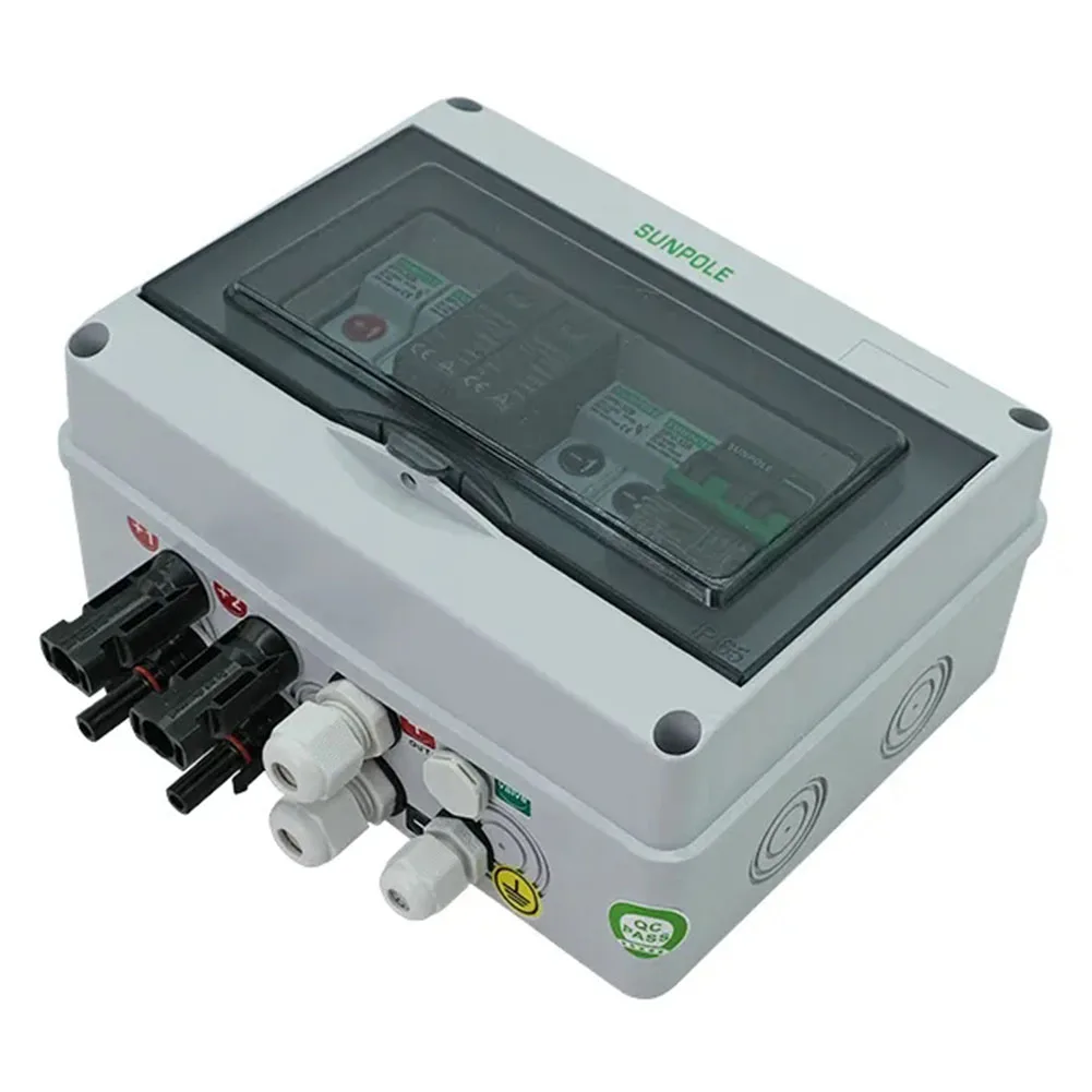 

PV Combiner Box Reliable and Efficient 2 in 1 Out Solar PV Combiner Box with Lightning Protection Waterproof 550V DC