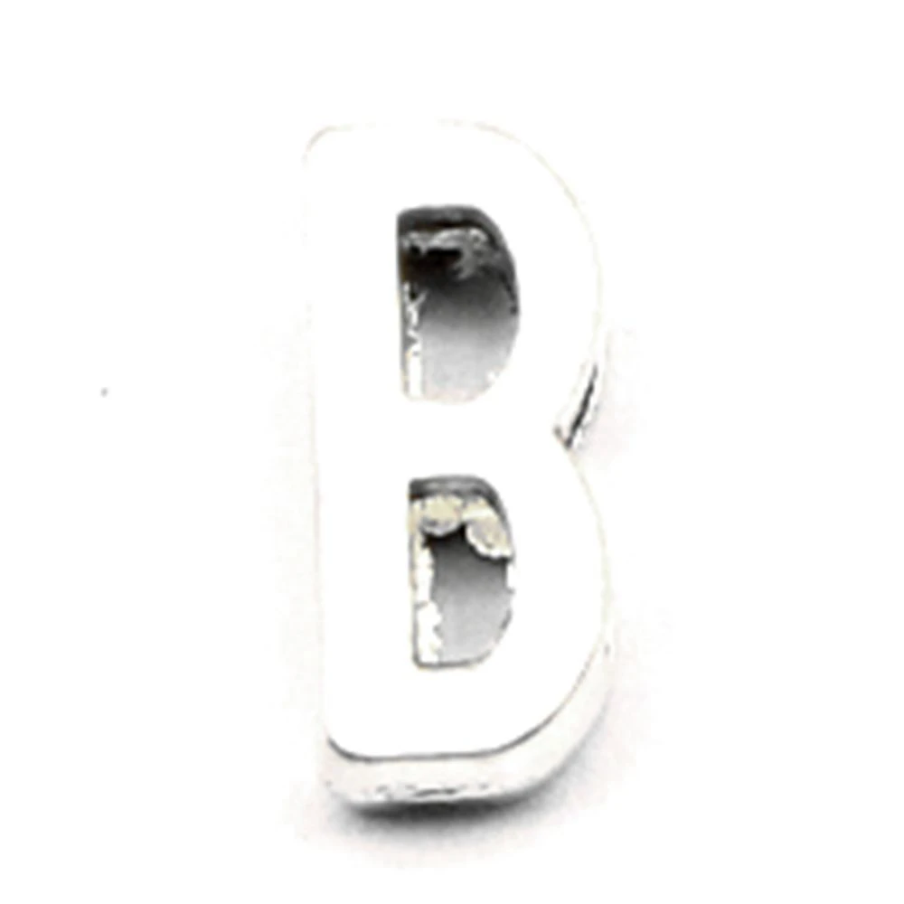 10pcs 5x11mm Letter B Pendants Jewelry Making Pendant Accesori Jewelry Wholesale Jewelry Antique Silver Color