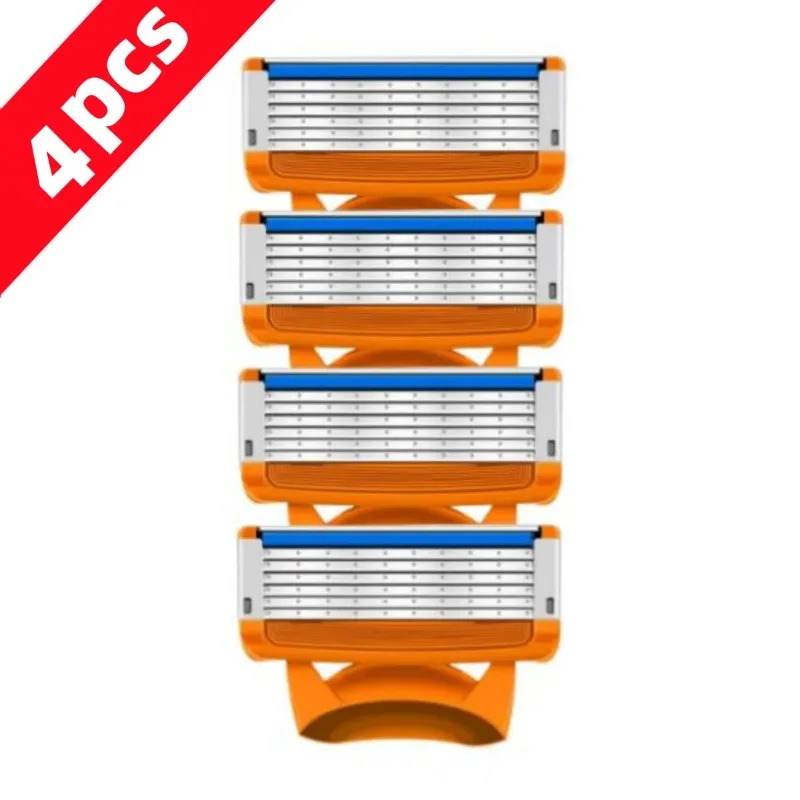 Original bindender Rasierer für Männer, Gesichtshaar, Bart, Rasieren, manuelle Rasiererkassetten, Ersatz-Rasierköpfe, austauschbarer Schneidkopf
